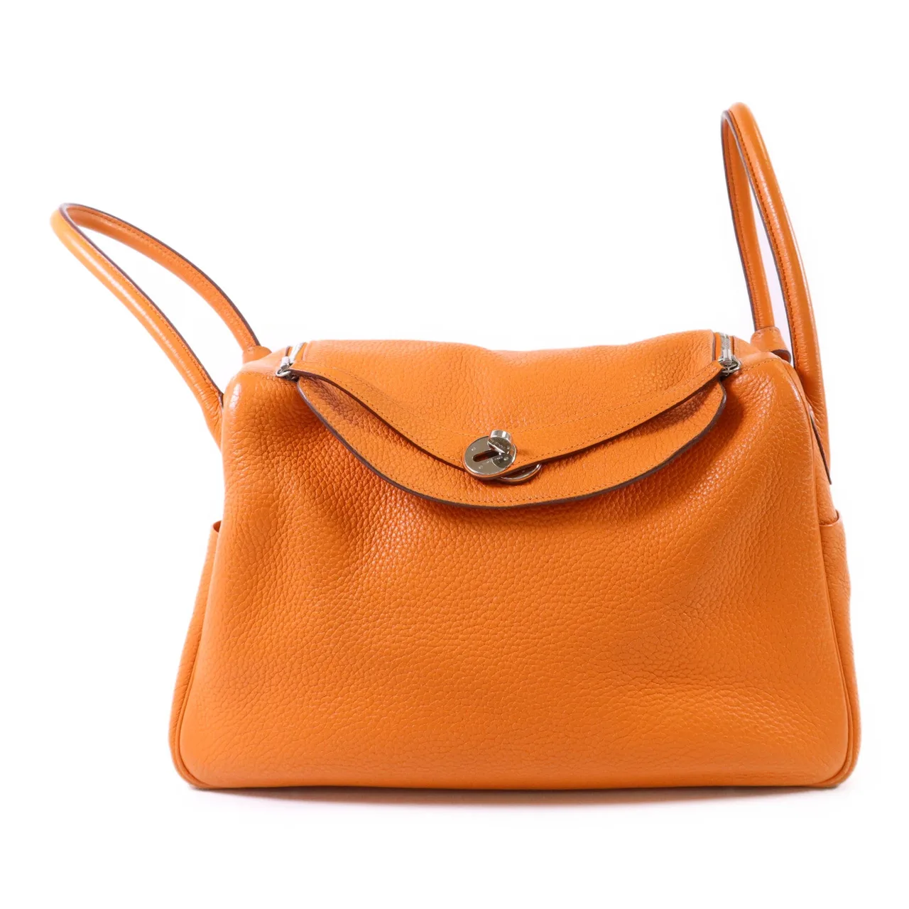 LOUIS VUITTON Lindy34 2-Way Bag Calfskin 橘色 / Orange