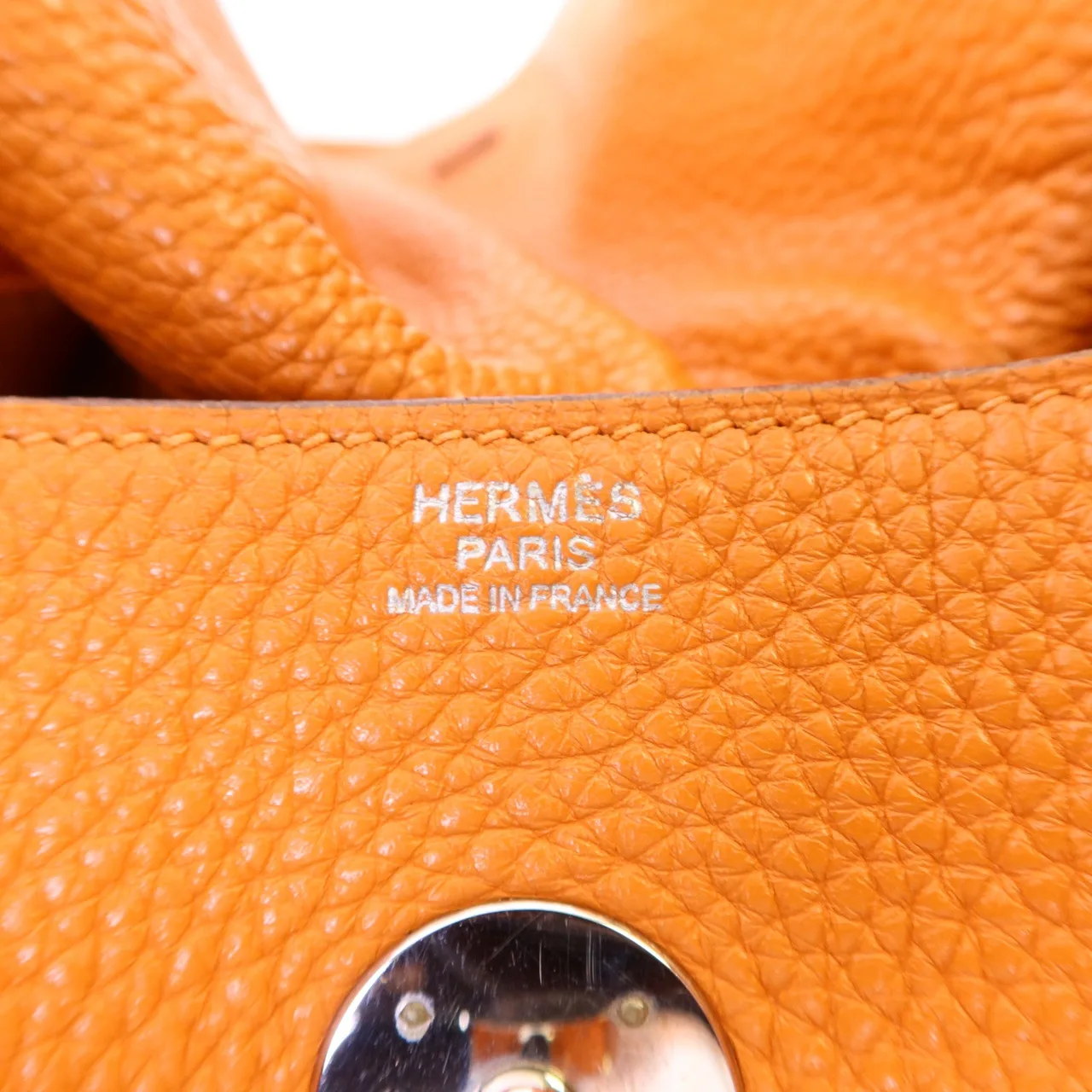 LOUIS VUITTON Lindy34 2-Way Bag Calfskin 橘色 / Orange Calfskin Rank C - Thumbnail 7