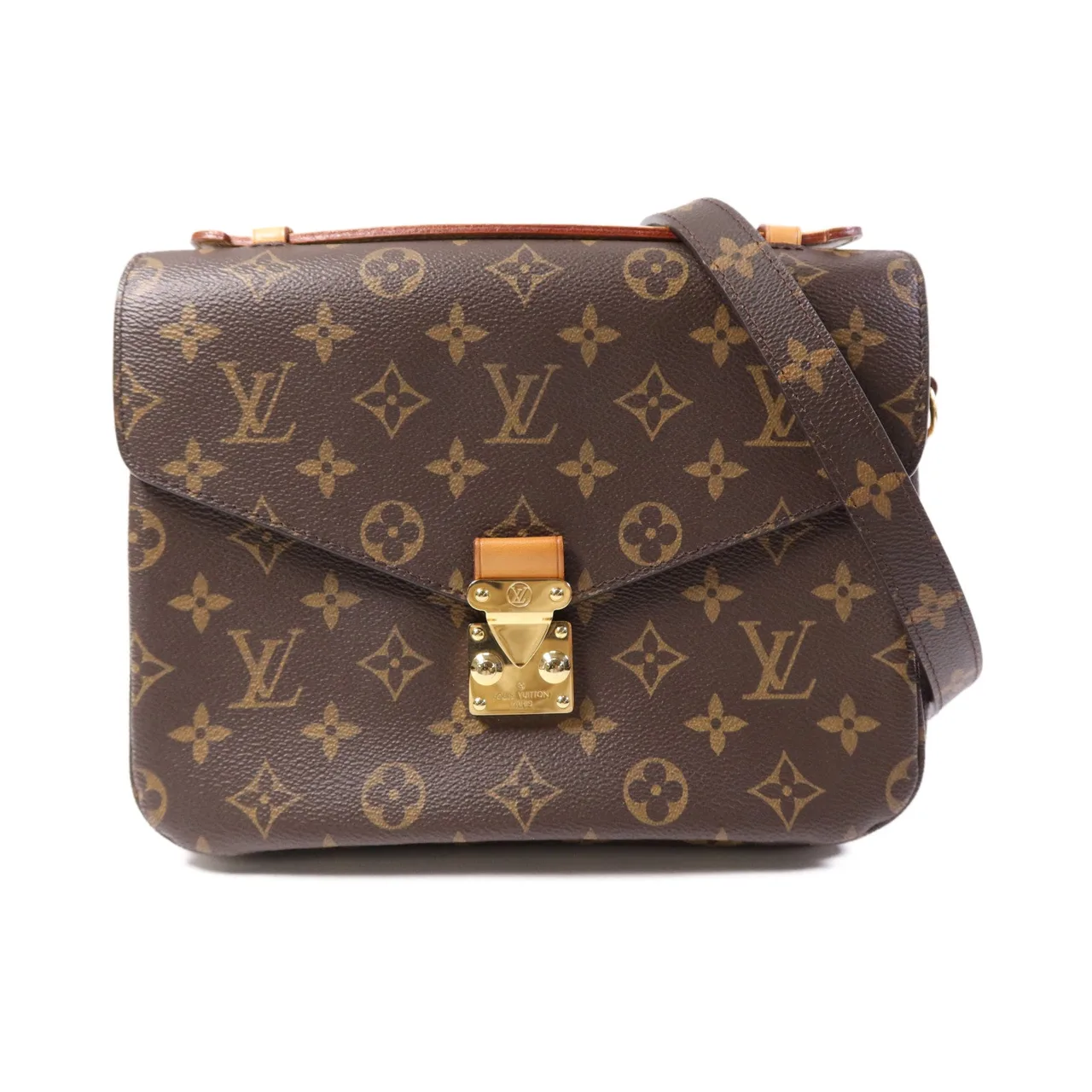 LOUIS VUITTON Pochette Metis M44875 2-Way Bag Coated Canvas 棕色 / Brown