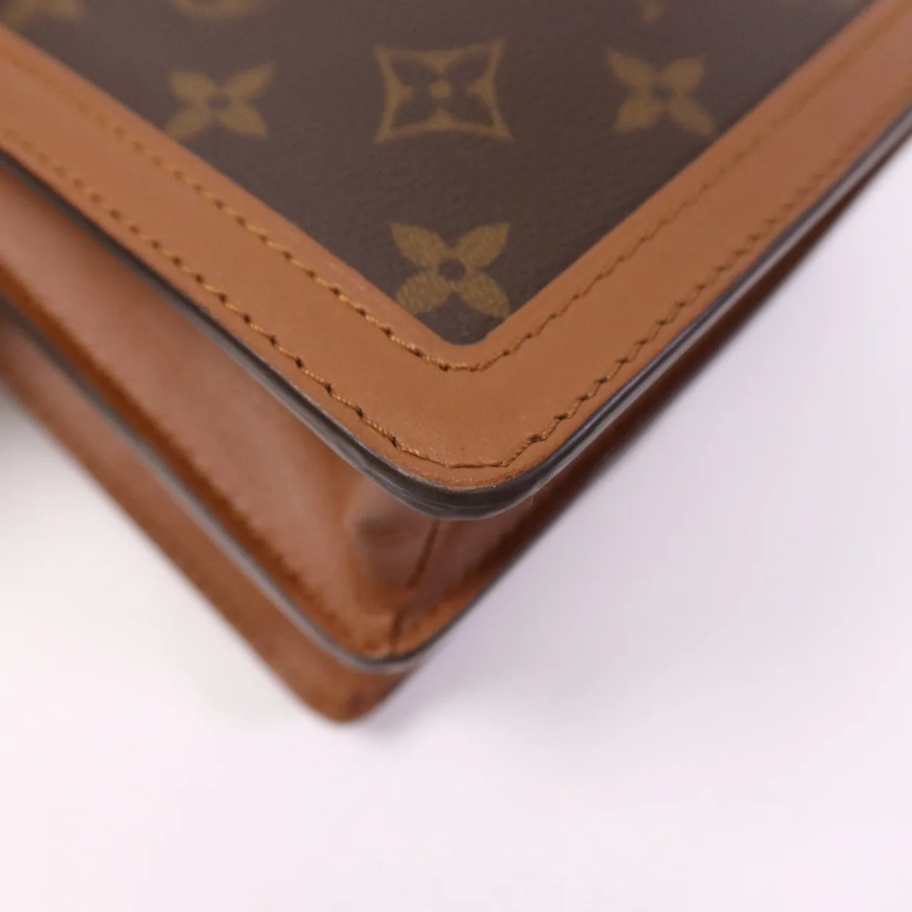 LOUIS VUITTON Dauphine M45958 Shoulder Bag Coated Canvas 棕色 Coated Canvas Rank A - Thumbnail 8