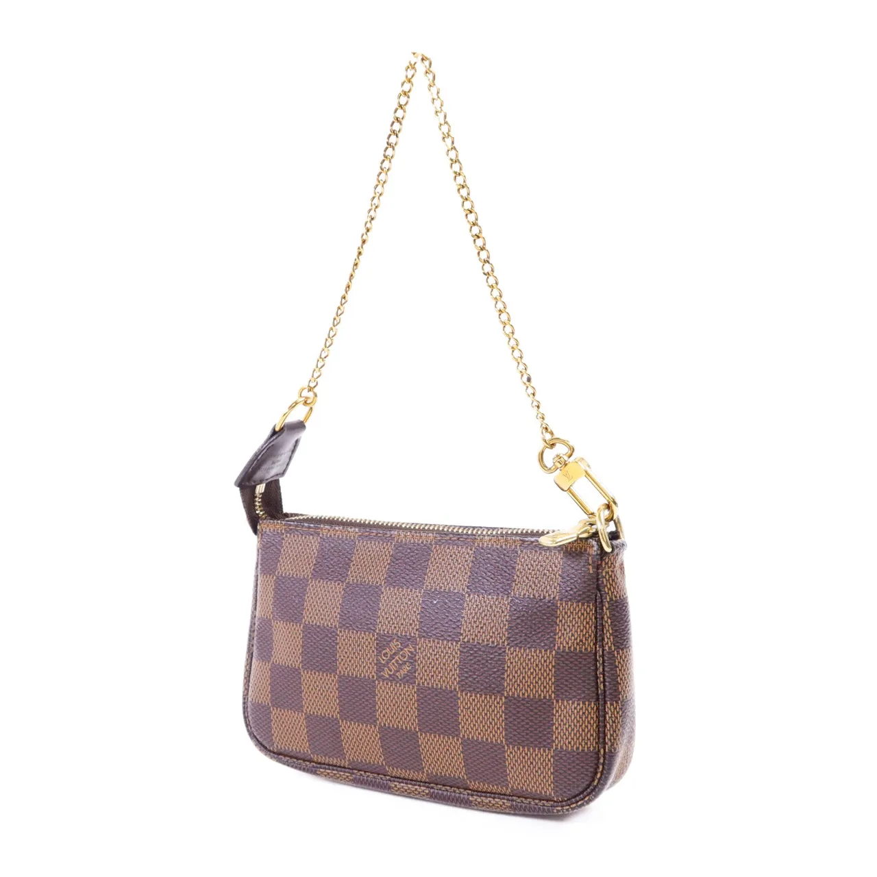 LOUIS VUITTON Mini Pochette Accessories N58009 Handbag Coated Canvas 棕色 / Brown Coated Canvas Rank A - Thumbnail 2