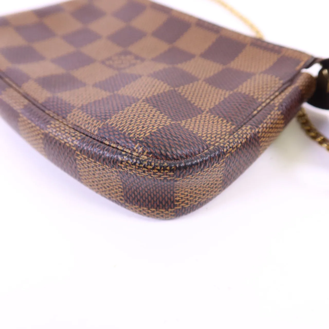 LOUIS VUITTON Mini Pochette Accessories N58009 Handbag Coated Canvas 棕色 / Brown Coated Canvas Rank A - Thumbnail 10
