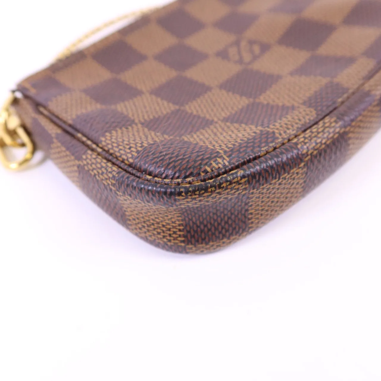 LOUIS VUITTON Mini Pochette Accessories N58009 Handbag Coated Canvas 棕色 / Brown Coated Canvas Rank A - Thumbnail 11