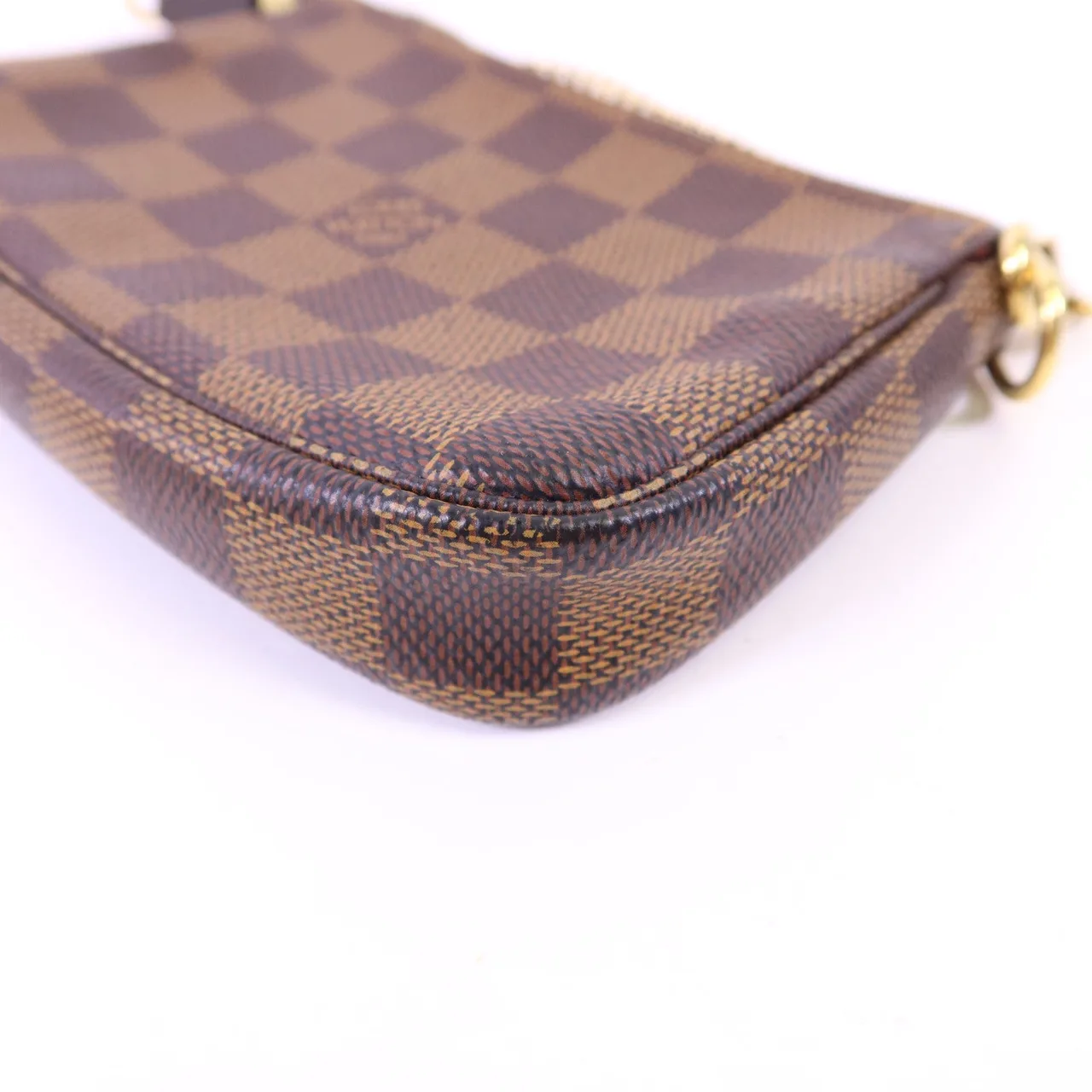 LOUIS VUITTON Mini Pochette Accessories N58009 Handbag Coated Canvas 棕色 / Brown Coated Canvas Rank A - Thumbnail 12
