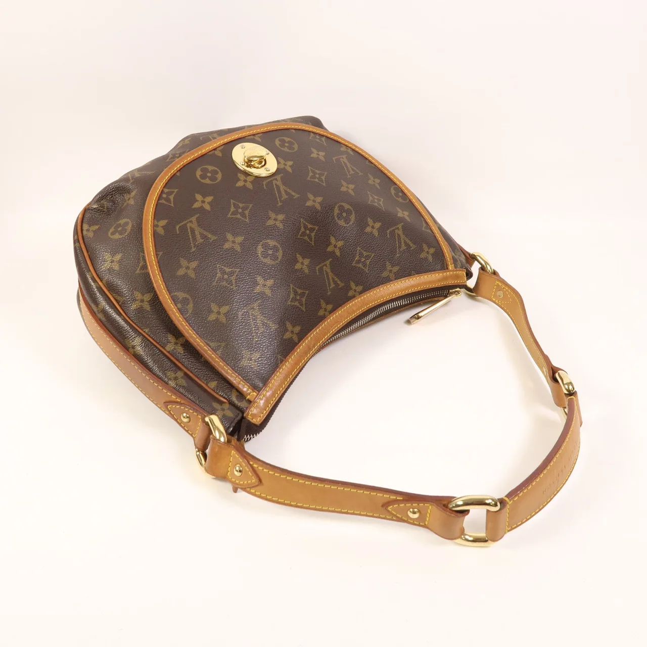 LOUIS VUITTON Tulum M40076 Shoulder Bag Coated Canvas 棕色 / Brown Coated Canvas Rank B - Thumbnail 8