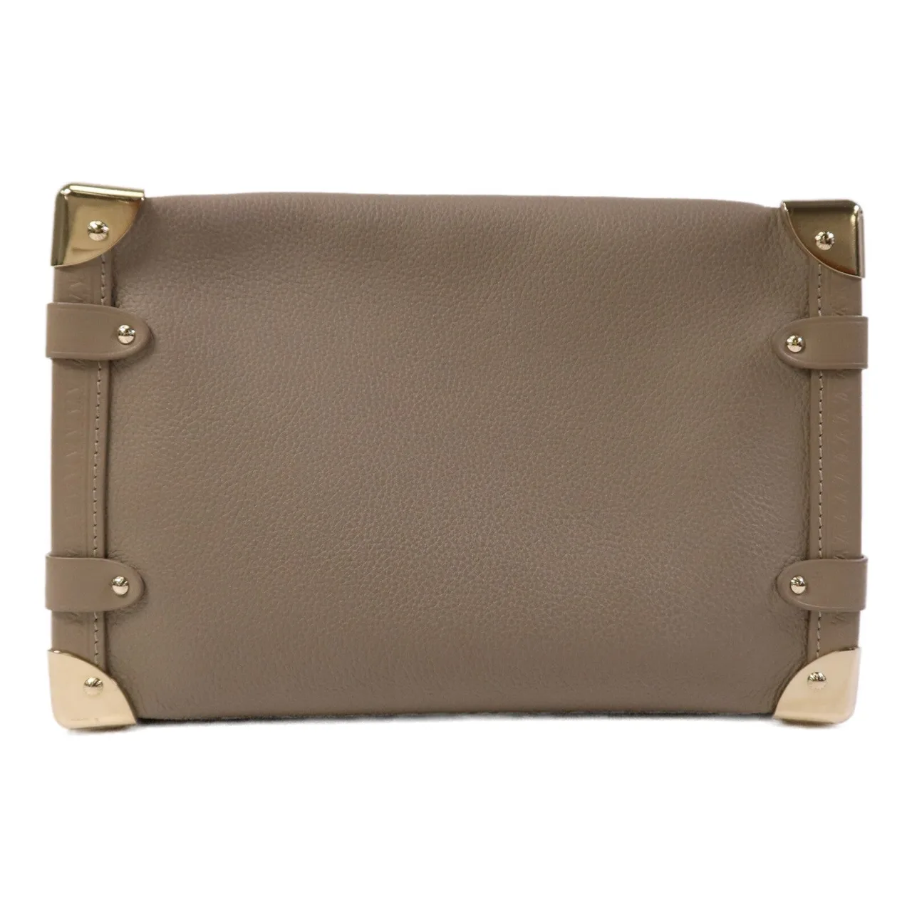 LOUIS VUITTON Side Trunk M25072 Shoulder Bag Calfskin 米色 / Beige Calfskin Rank B - Thumbnail 2