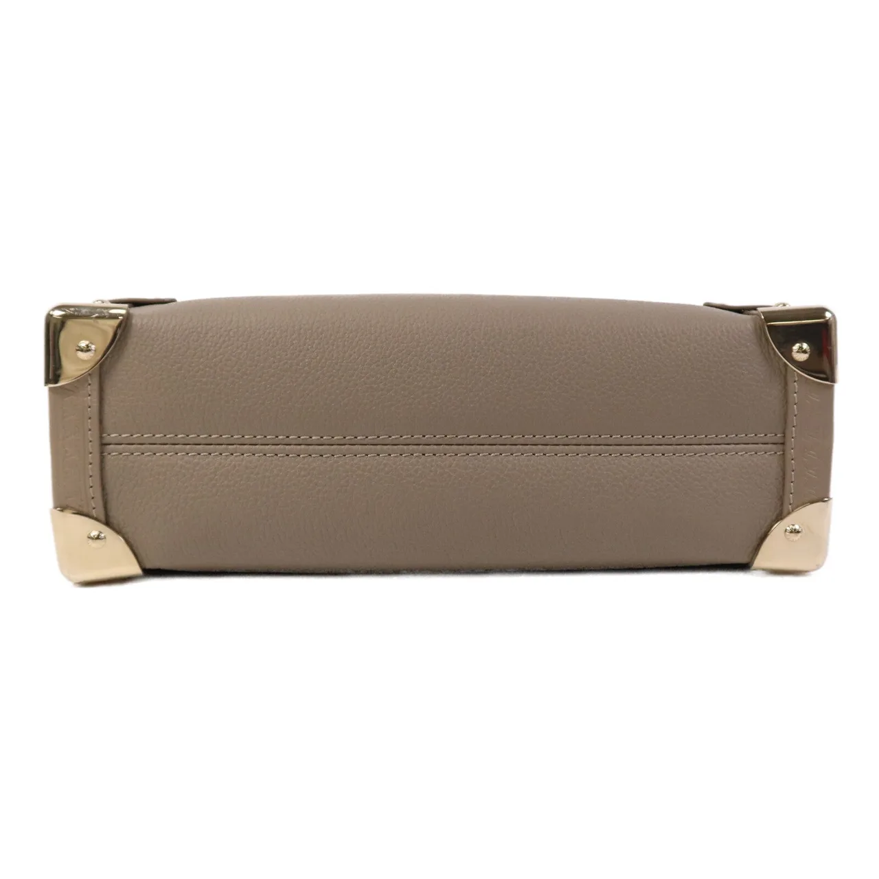 LOUIS VUITTON Side Trunk M25072 Shoulder Bag Calfskin 米色 / Beige Calfskin Rank B - Thumbnail 4