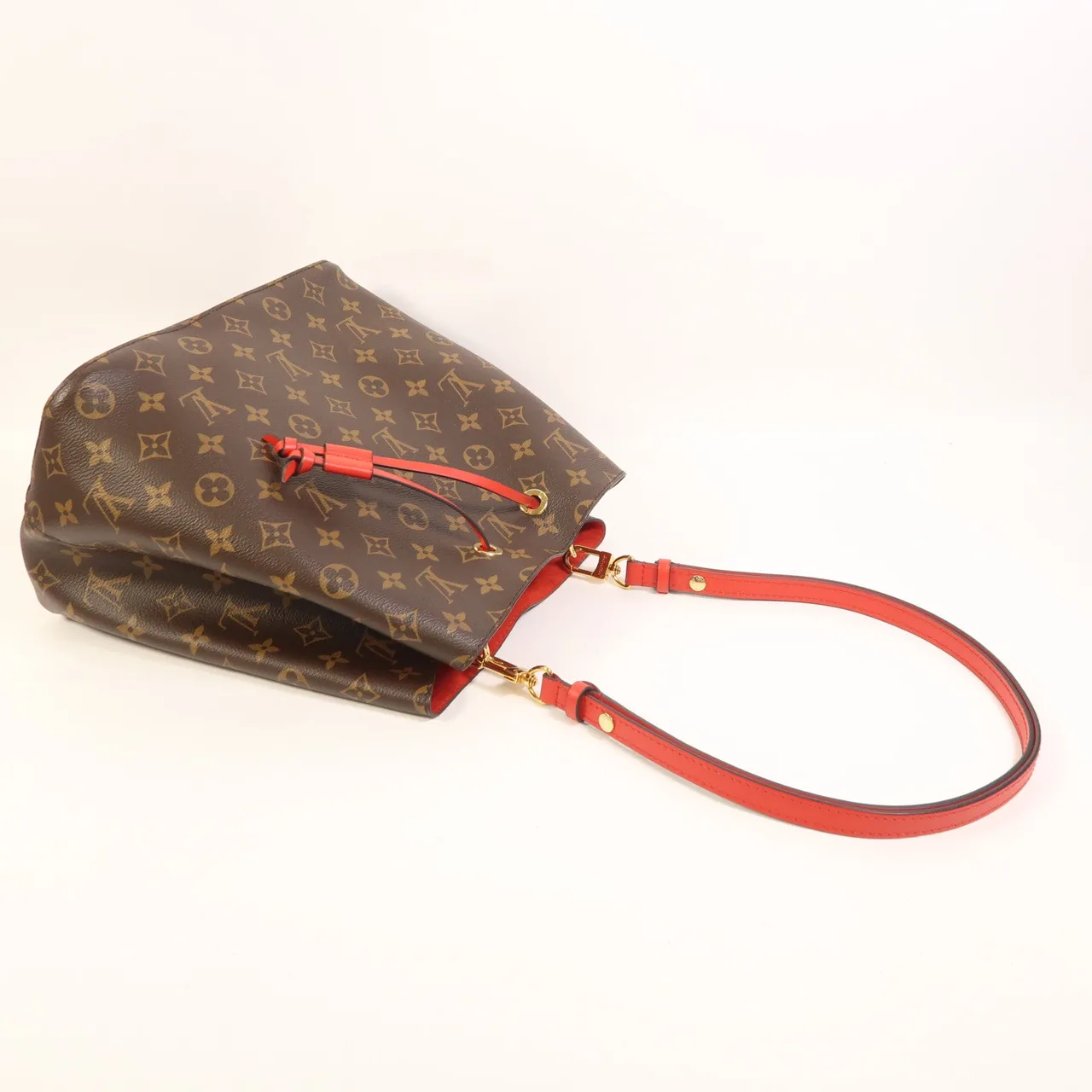 LOUIS VUITTON NeoNoe M44021 Shoulder Bag Coated Canvas 紅色 / Red Coated Canvas Rank A - Thumbnail 8