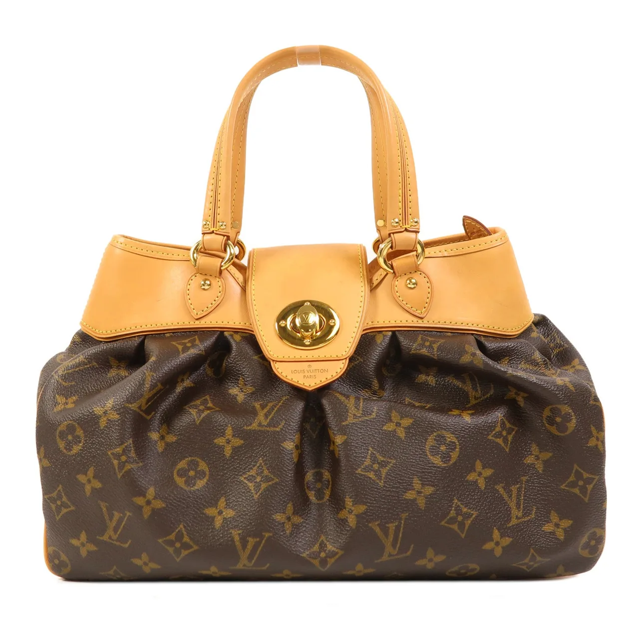 LOUIS VUITTON Boetie M45715 Handbag Coated Canvas 棕色 / Brown