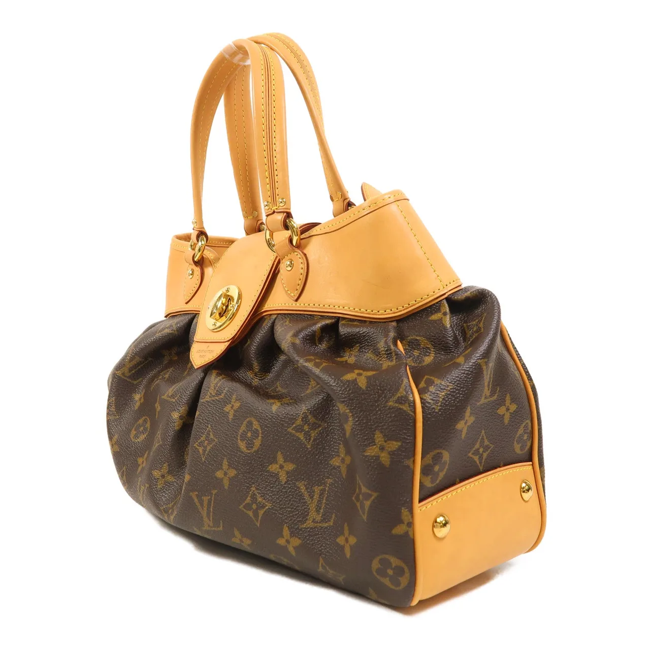 LOUIS VUITTON Boetie M45715 Handbag Coated Canvas 棕色 / Brown Coated Canvas Rank B - Thumbnail 3