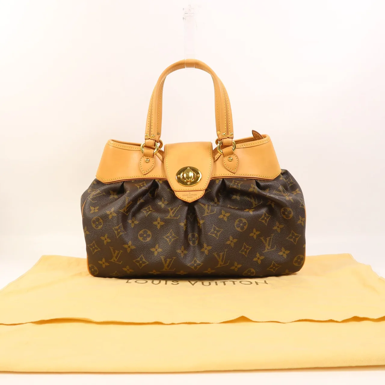 LOUIS VUITTON Boetie M45715 Handbag Coated Canvas 棕色 / Brown Coated Canvas Rank B - Thumbnail 9