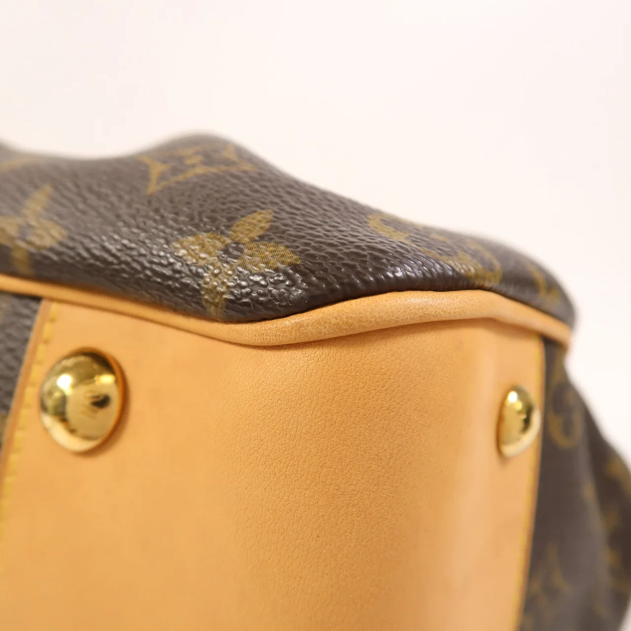 LOUIS VUITTON Boetie M45715 Handbag Coated Canvas 棕色 / Brown Coated Canvas Rank B - Thumbnail 12