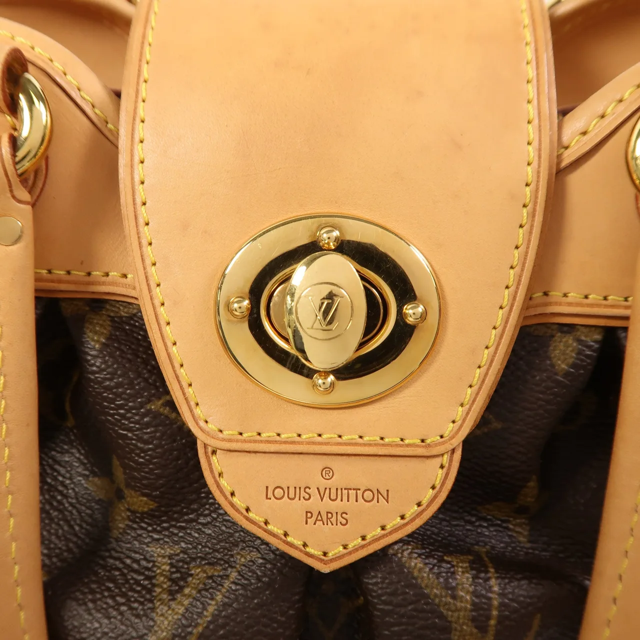 LOUIS VUITTON Boetie M45715 Handbag Coated Canvas 棕色 / Brown Coated Canvas Rank B - Thumbnail 15