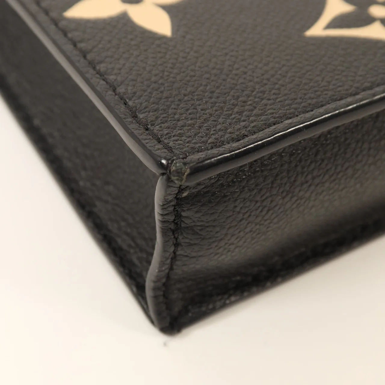 LOUIS VUITTON Petit Sac Plat M57937 2-Way Bag Calfskin 黑色 Calfskin Rank A - Thumbnail 10