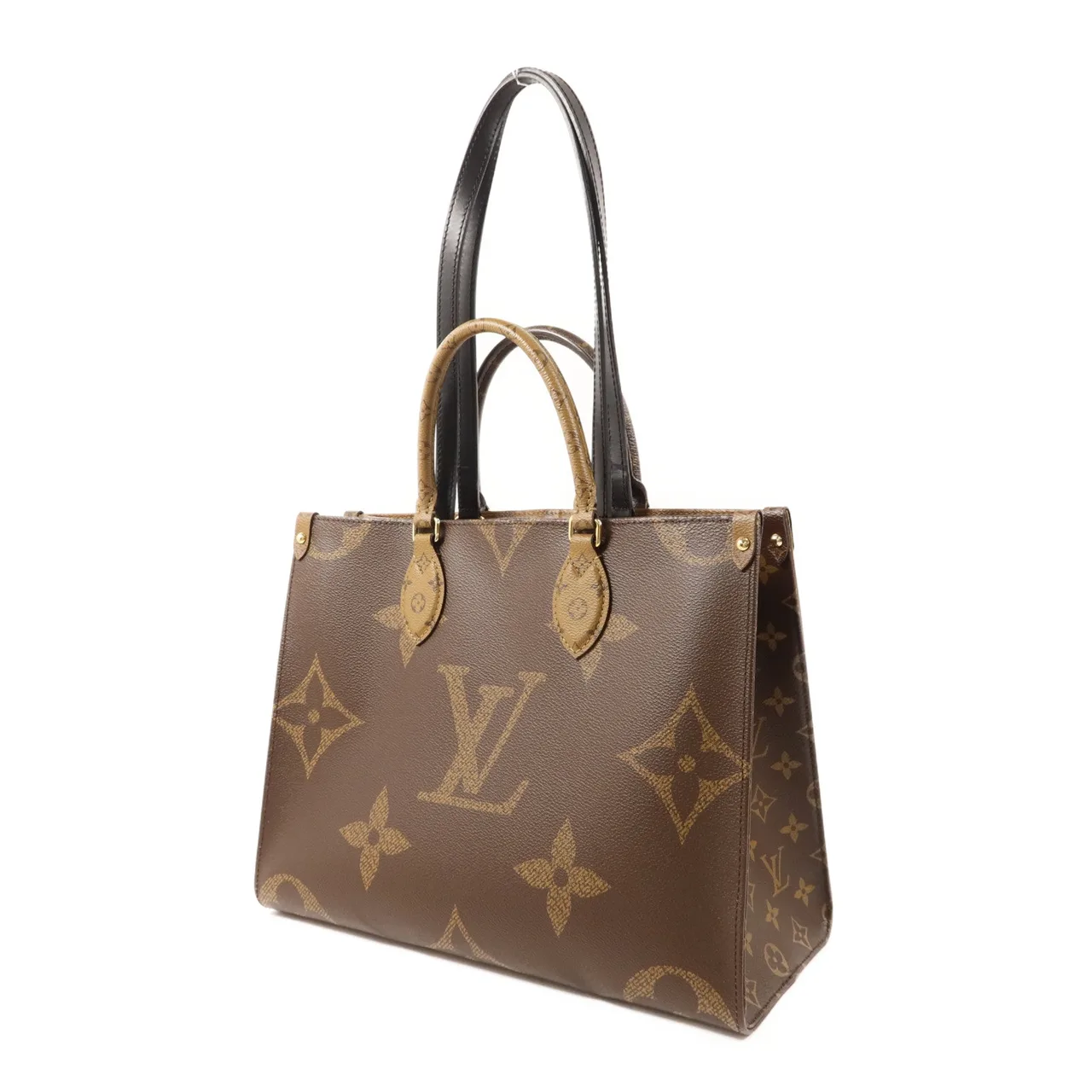 LOUIS VUITTON OnTheGo M45321 2-Way Bag Coated Canvas 棕色 Coated Canvas Rank A - Thumbnail 3