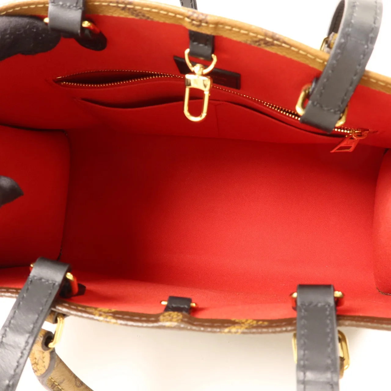 LOUIS VUITTON OnTheGo M45321 2-Way Bag Coated Canvas 棕色 Coated Canvas Rank A - Thumbnail 6