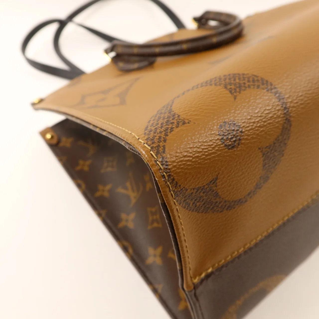 LOUIS VUITTON OnTheGo M45321 2-Way Bag Coated Canvas 棕色 Coated Canvas Rank A - Thumbnail 12