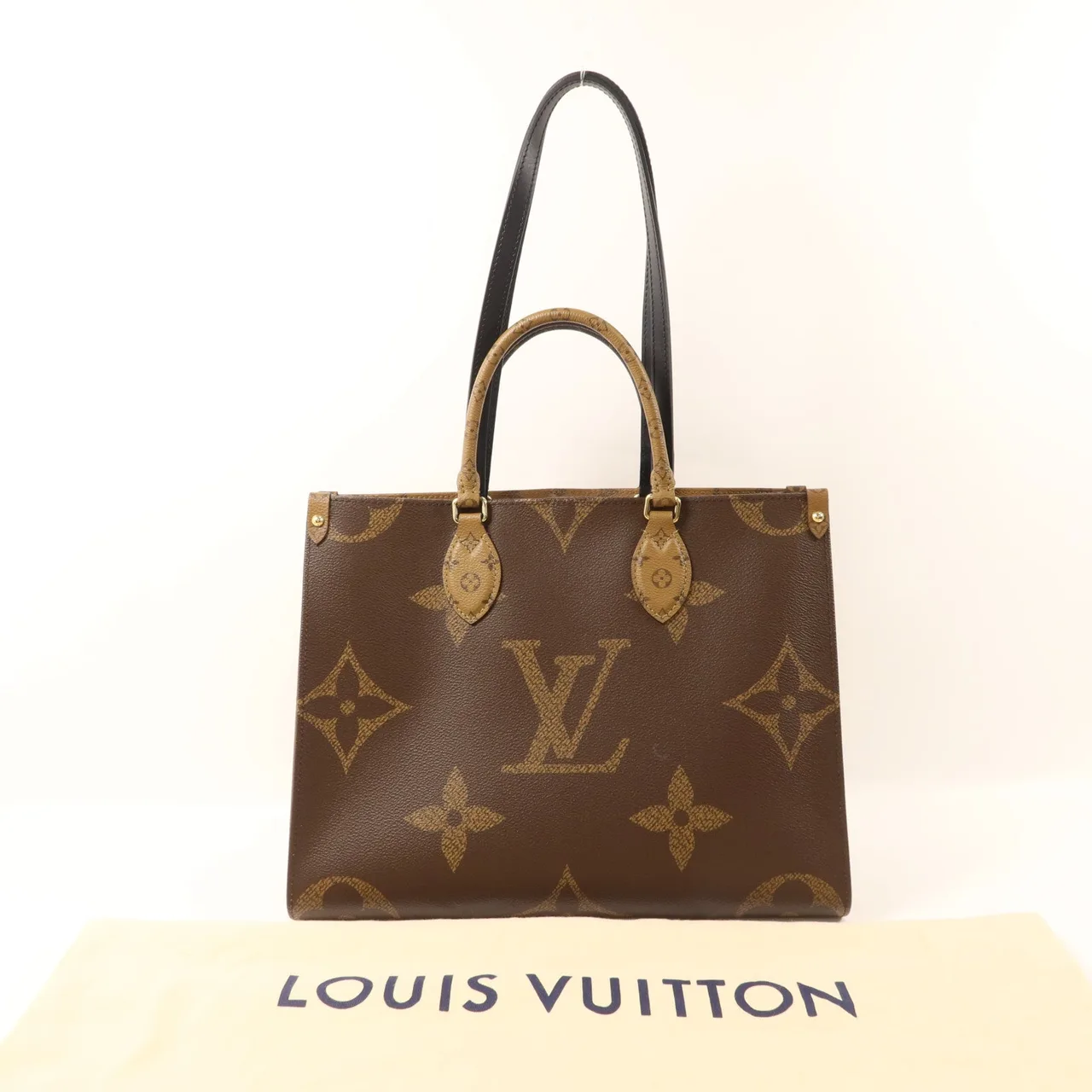 LOUIS VUITTON OnTheGo M45321 2-Way Bag Coated Canvas 棕色 Coated Canvas Rank A - Thumbnail 13