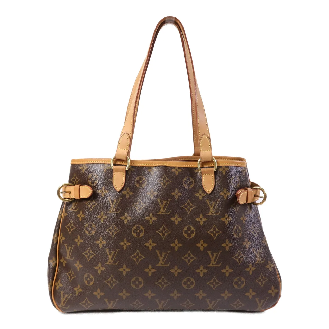 LOUIS VUITTON Batignolles M51154 Shoulder Bag Coated Canvas 棕色 / Brown