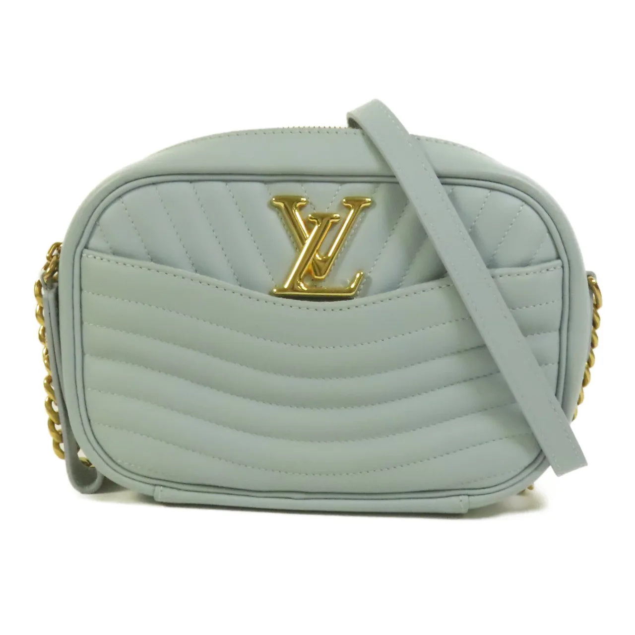 LOUIS VUITTON New Wave M55329 肩背包 牛皮 藍色 / Blue