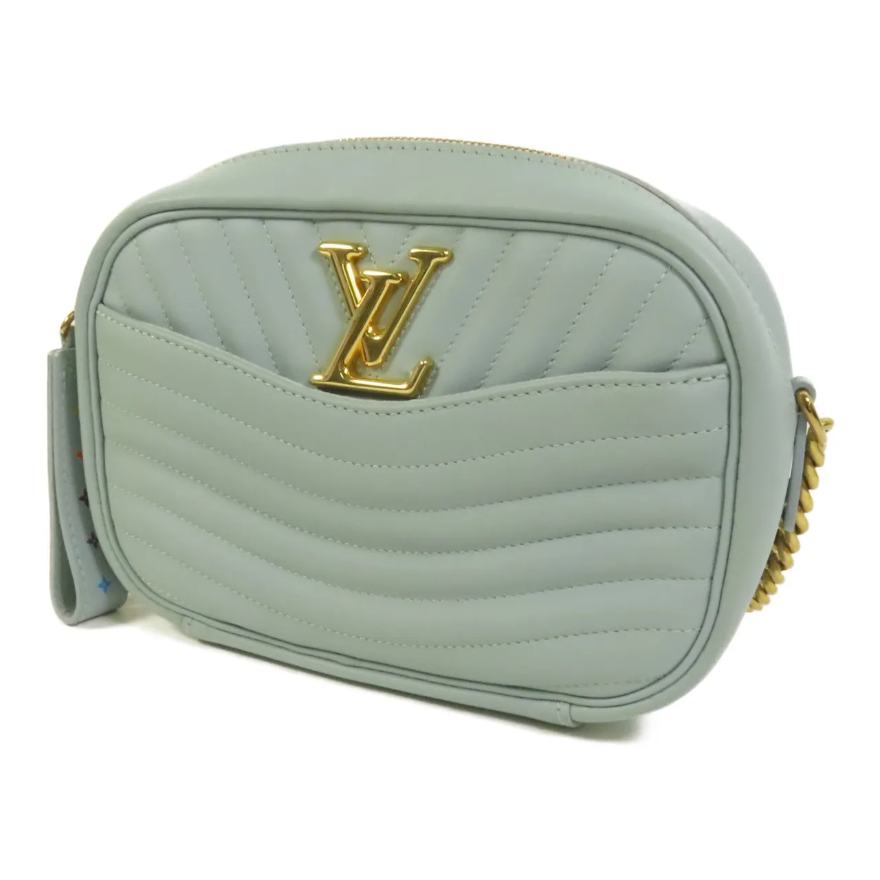 LOUIS VUITTON New Wave M55329 Shoulder Bag Calfskin 藍色 / Blue Calfskin Rank B - Thumbnail 3