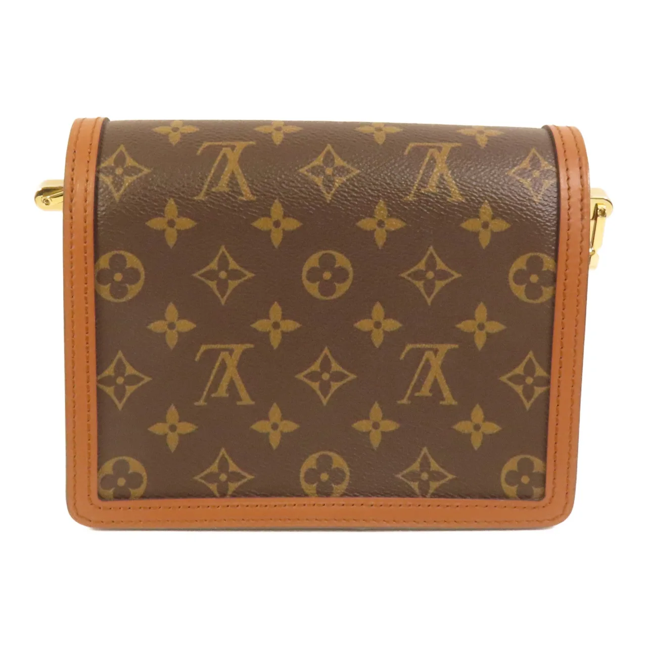 LOUIS VUITTON Mini Dauphine M45959 肩背包 塗層帆布 棕色 / Brown 塗層帆布 中古品A - 縮圖 2