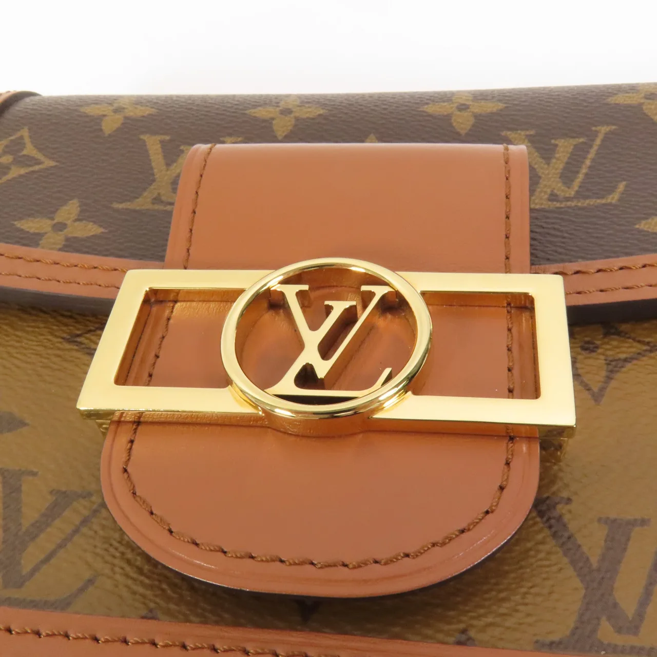 LOUIS VUITTON Mini Dauphine M45959 肩背包 塗層帆布 棕色 / Brown 塗層帆布 中古品A - 縮圖 8