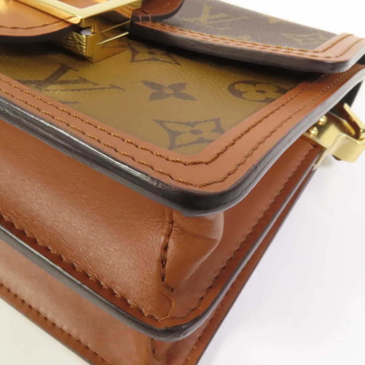 LOUIS VUITTON Mini Dauphine M45959 肩背包 塗層帆布 棕色 / Brown 塗層帆布 中古品A - 縮圖 11