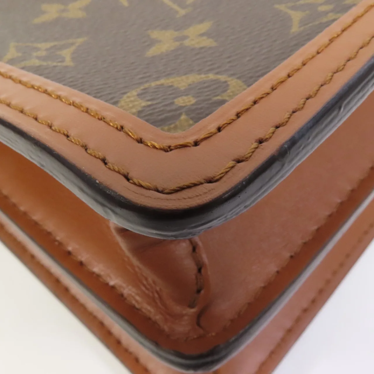 LOUIS VUITTON Mini Dauphine M45959 肩背包 塗層帆布 棕色 / Brown 塗層帆布 中古品A - 縮圖 13