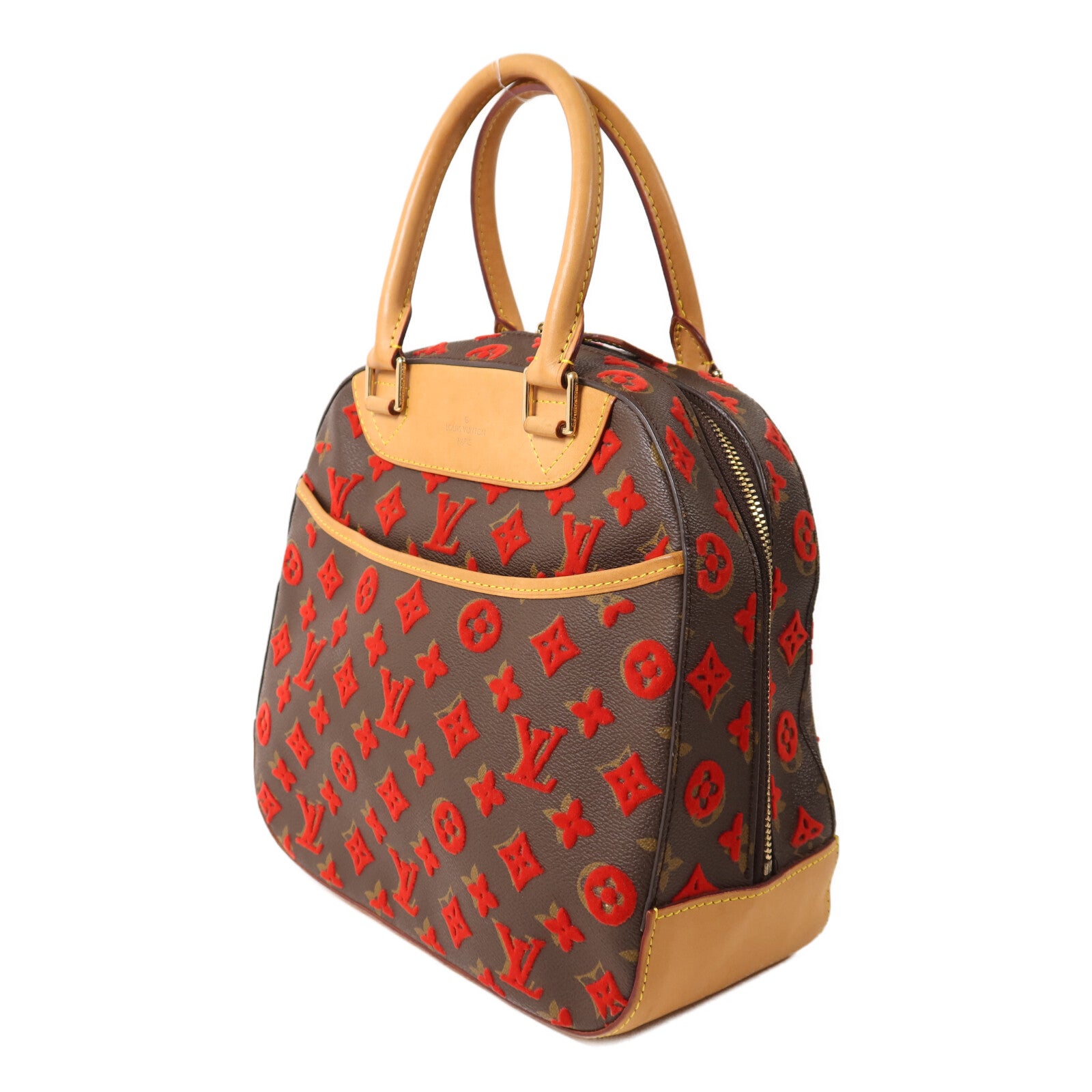 LOUIS VUITTON Deauville M40922 Handbag Coated Canvas 3