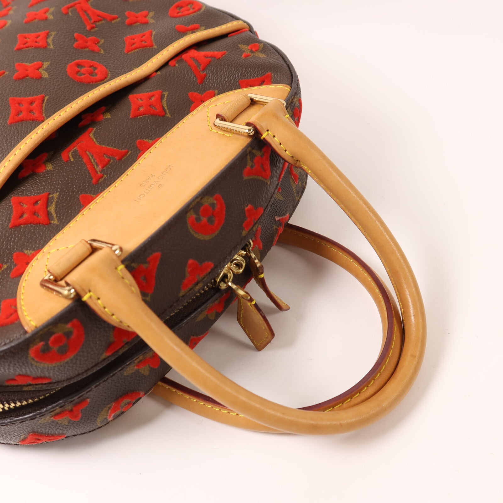 LOUIS VUITTON Deauville M40922 Handbag Coated Canvas 8