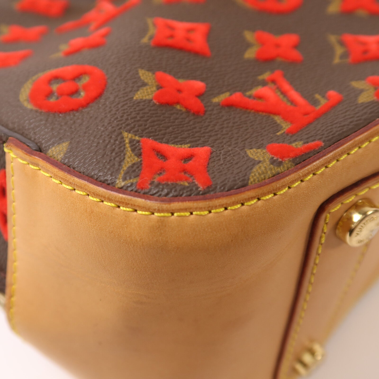 LOUIS VUITTON Deauville M40922 Handbag Coated Canvas 10