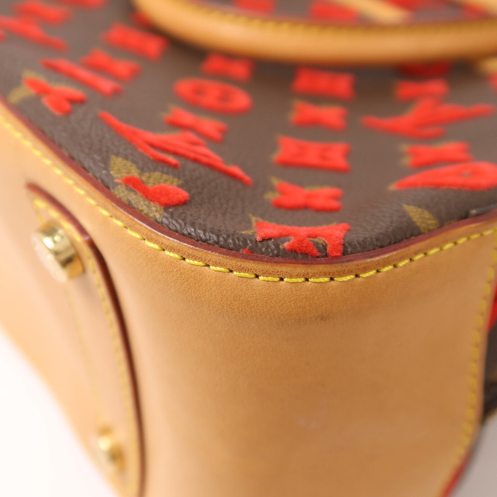 LOUIS VUITTON Deauville M40922 Handbag Coated Canvas 11