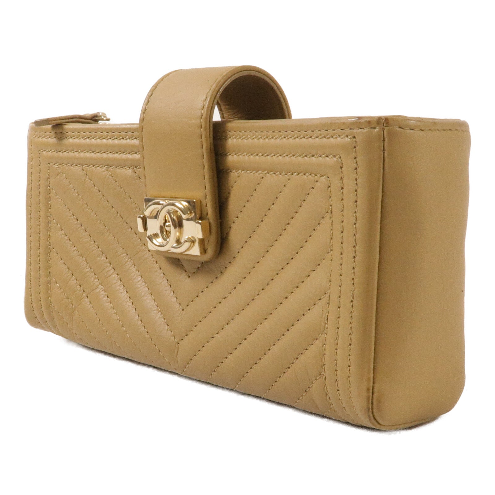 LOUIS VUITTON Clutch Lambskin 3