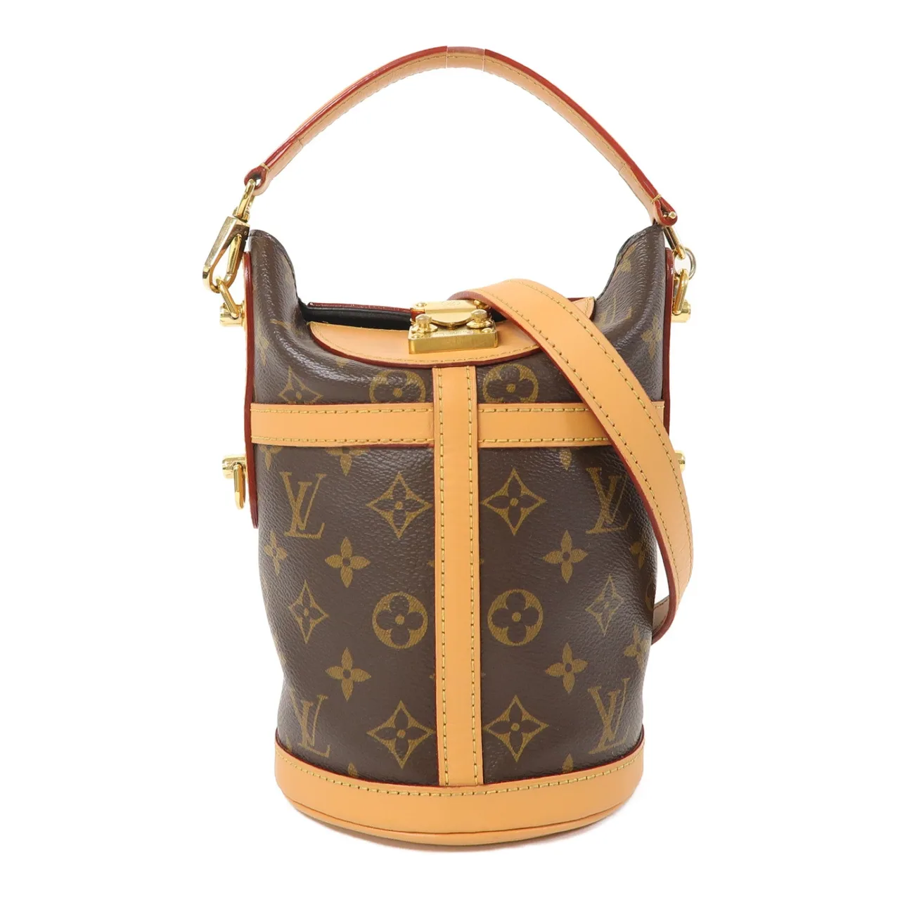 LOUIS VUITTON Duffle M43587 2-Way Bag Coated Canvas 棕色