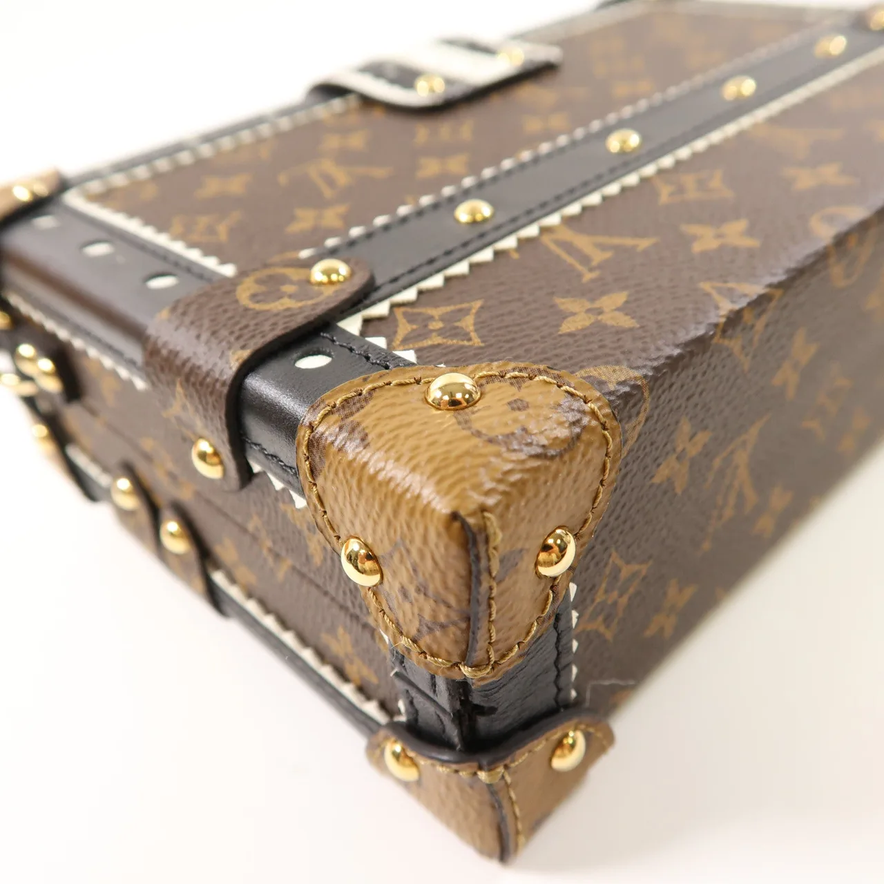 LOUIS VUITTON Petite Malle M44216 肩背包 塗層帆布 棕色 / Brown 塗層帆布 中古品A - 縮圖 7