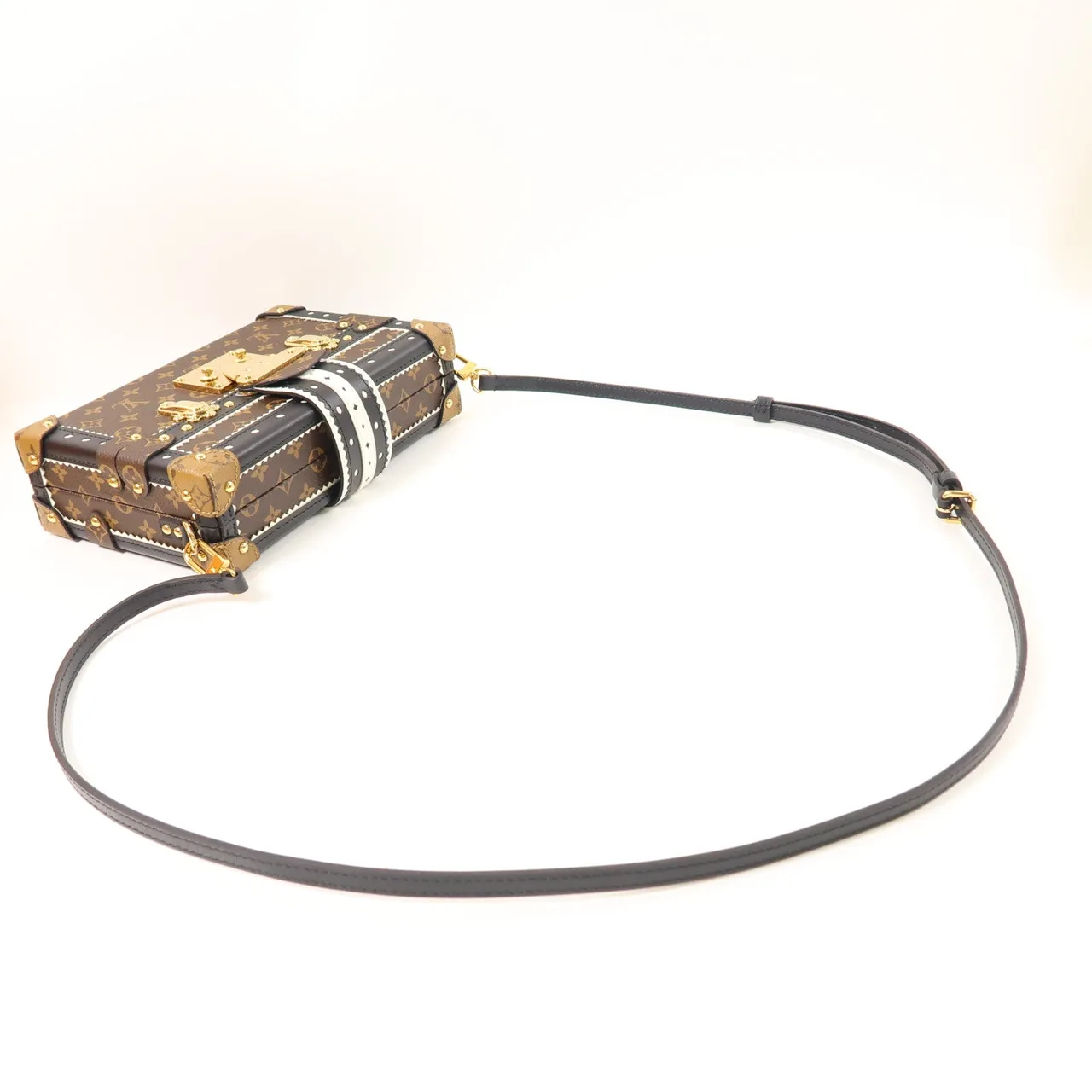 LOUIS VUITTON Petite Malle M44216 肩背包 塗層帆布 棕色 / Brown 塗層帆布 中古品A - 縮圖 10