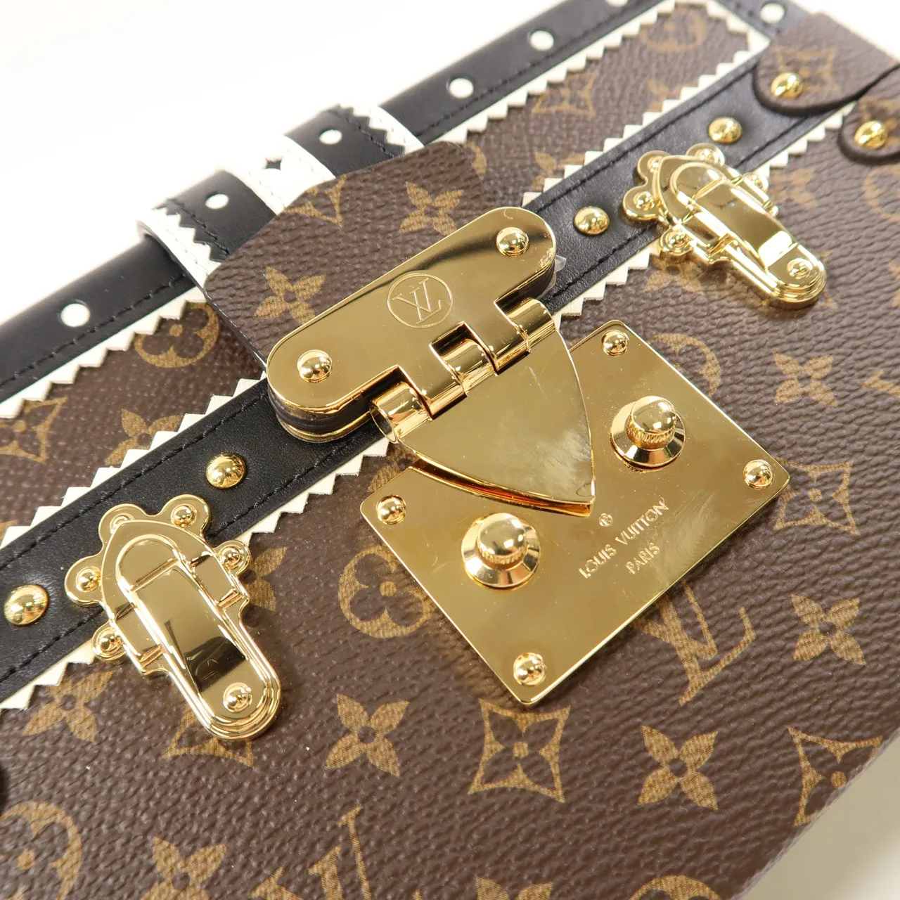 LOUIS VUITTON Petite Malle M44216 肩背包 塗層帆布 棕色 / Brown 塗層帆布 中古品A - 縮圖 11