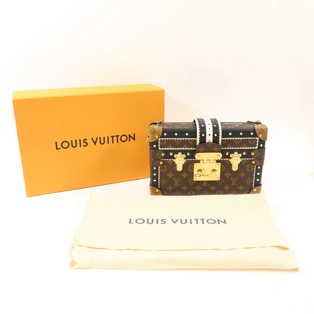 LOUIS VUITTON Petite Malle M44216 肩背包 塗層帆布 棕色 / Brown 塗層帆布 中古品A - 縮圖 12