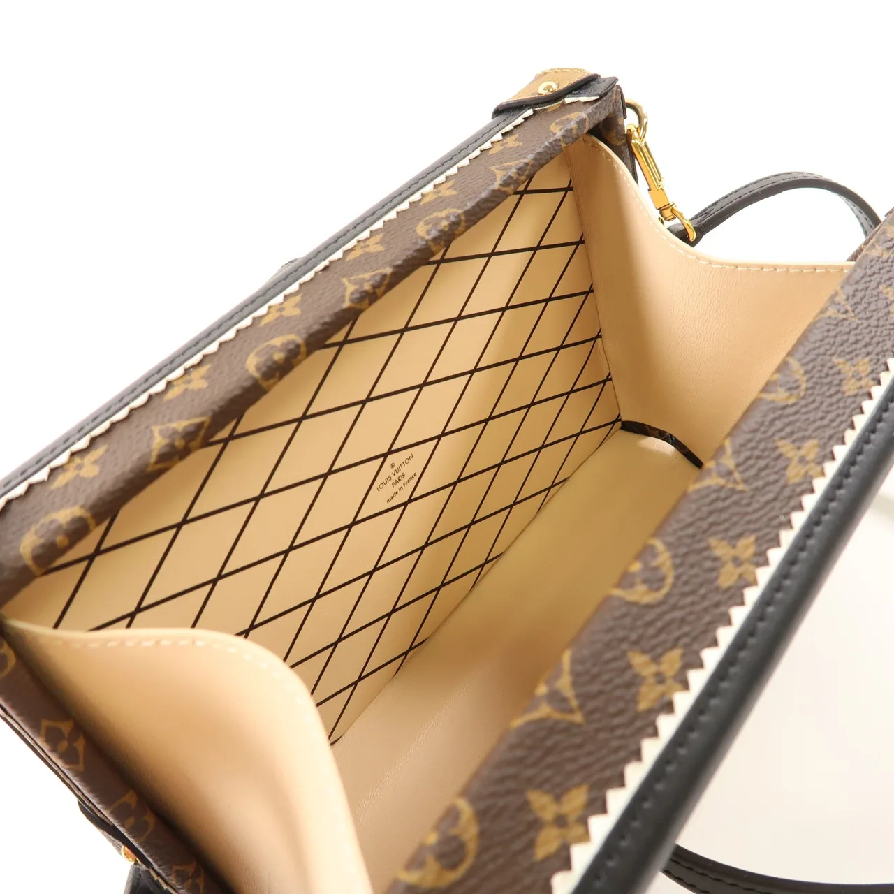 LOUIS VUITTON Petite Malle M44216 肩背包 塗層帆布 棕色 / Brown 塗層帆布 中古品A - 縮圖 13