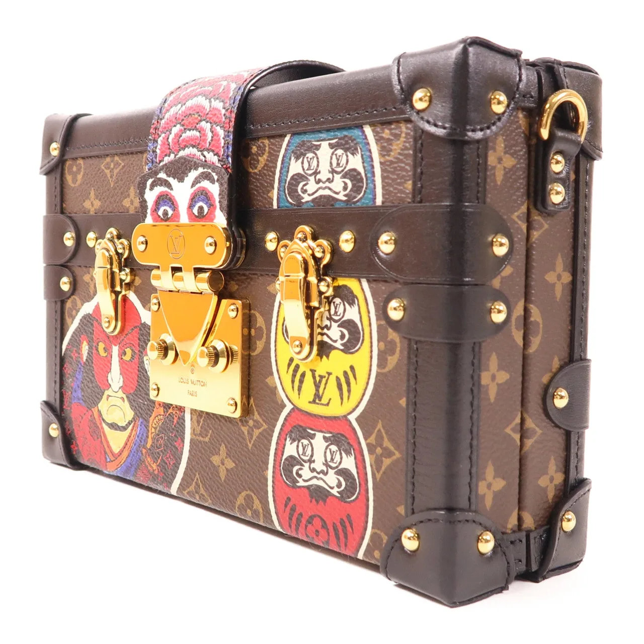 LOUIS VUITTON Petite Malle M43544 肩背包 塗層帆布 棕色 / 多種顏色 / Brown 塗層帆布 中古品A - 縮圖 3