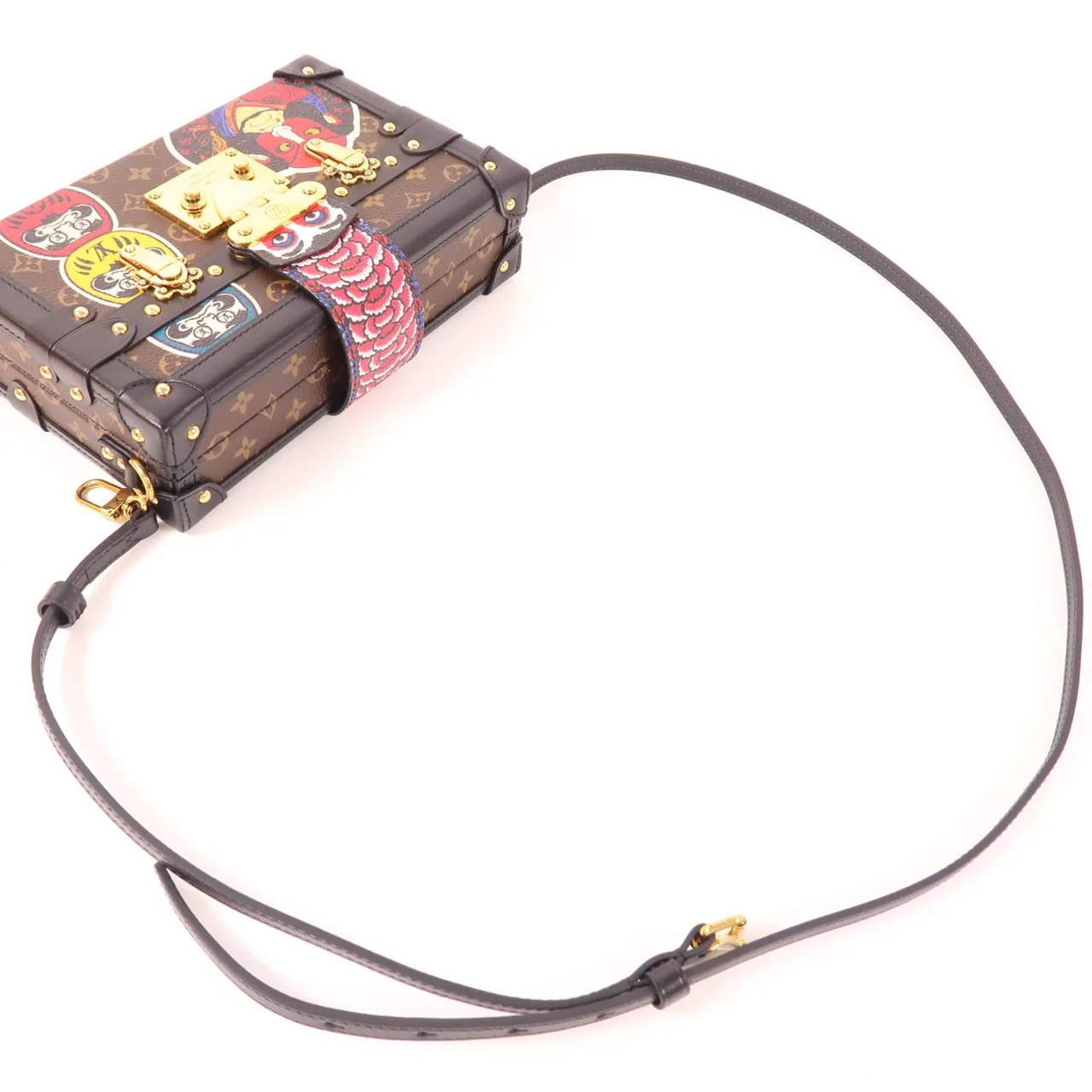 LOUIS VUITTON Petite Malle M43544 肩背包 塗層帆布 棕色 / 多種顏色 / Brown 塗層帆布 中古品A - 縮圖 8