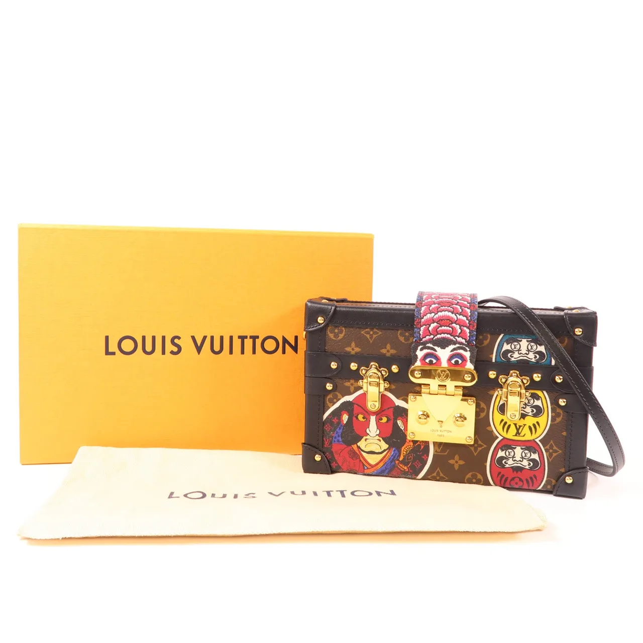 LOUIS VUITTON Petite Malle M43544 肩背包 塗層帆布 棕色 / 多種顏色 / Brown 塗層帆布 中古品A - 縮圖 13