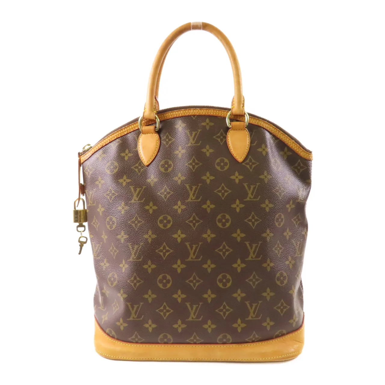 LOUIS VUITTON Lockit Vertical M40103 Handbag Coated Canvas 棕色