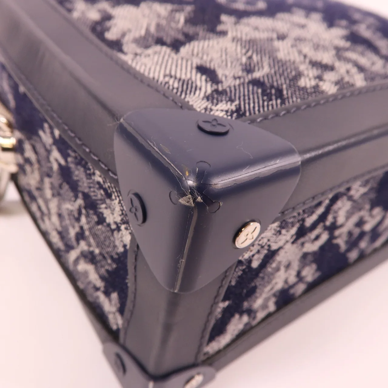 LOUIS VUITTON Soft Trunk M57283 肩背包 帆布 海軍藍 帆布 中古品A - 縮圖 5