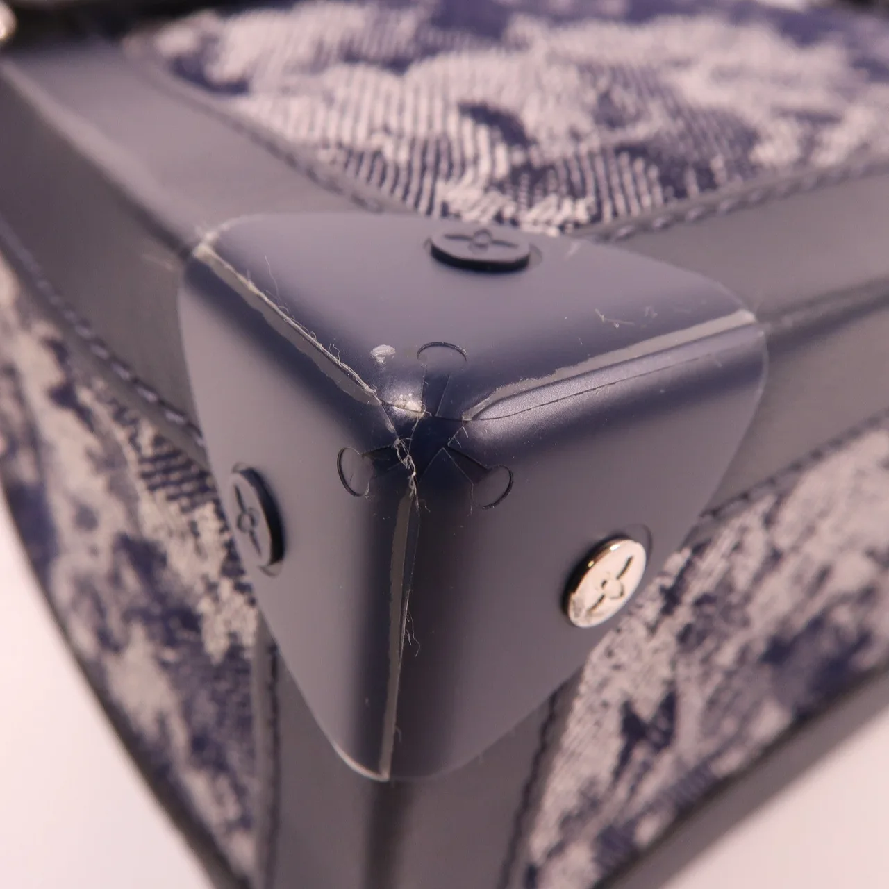 LOUIS VUITTON Soft Trunk M57283 肩背包 帆布 海軍藍 帆布 中古品A - 縮圖 7