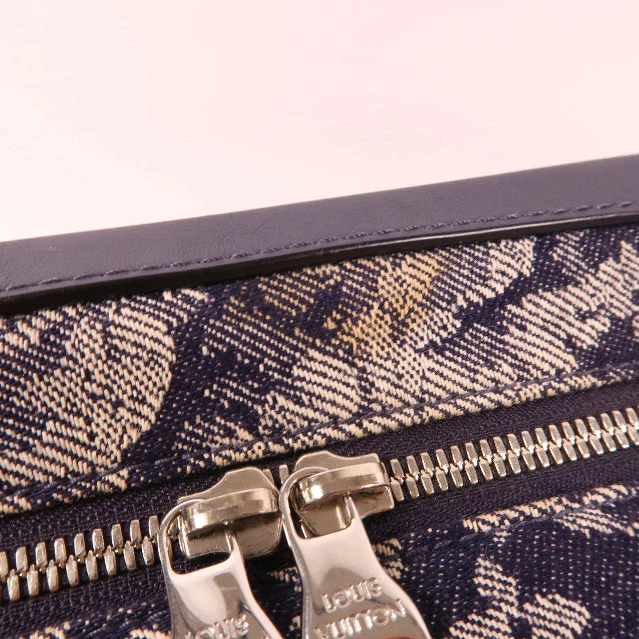 LOUIS VUITTON Soft Trunk M57283 肩背包 帆布 海軍藍 帆布 中古品A - 縮圖 10