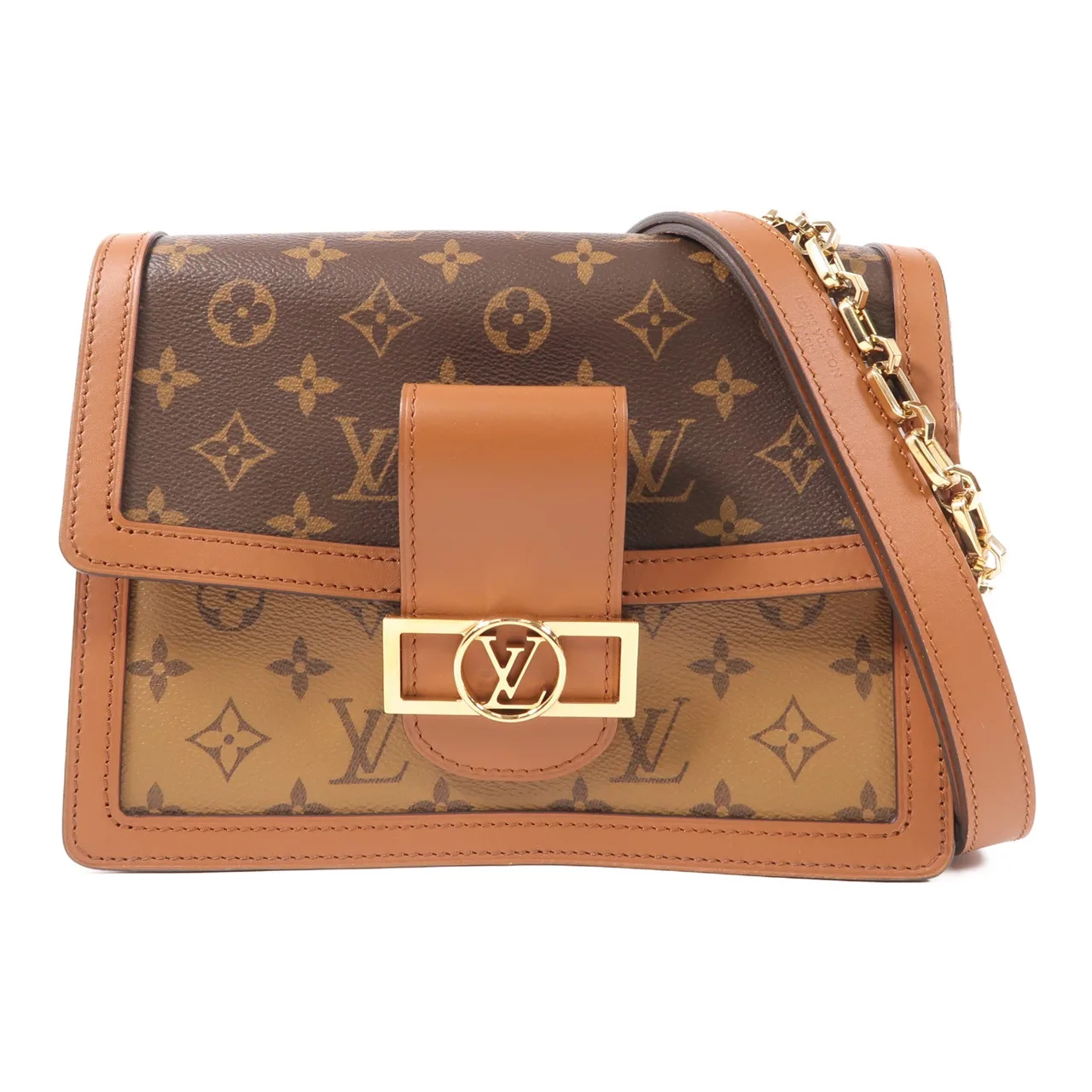 LOUIS VUITTON Dauphine M44391 2-Way Bag Coated Canvas 棕色 / Brown