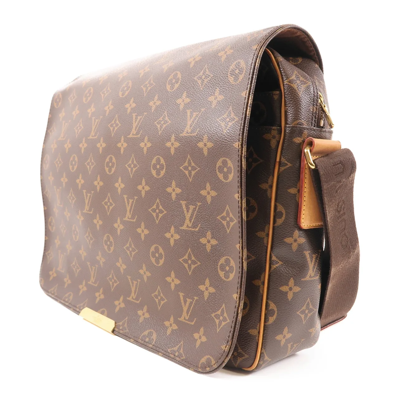 LOUIS VUITTON M40526 肩背包 塗層帆布 棕色 / Brown 塗層帆布 中古品B - 縮圖 3