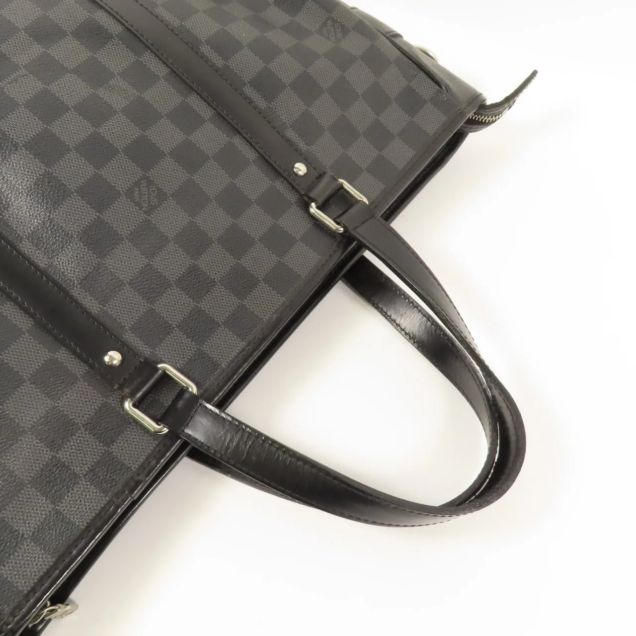 LOUIS VUITTON N51192 兩用包 塗層帆布 黑色 / Black 塗層帆布 中古品B - 縮圖 5